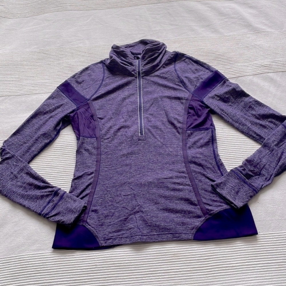 LULULEMON Cold Hands Warm Heart 1/2 Zip Long Sleeve Size 12